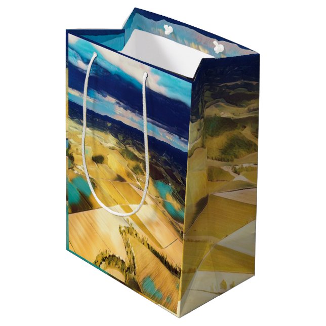 ldp TUSCANY - Tuscan countryside - Medium Gift Bag (Back Angled)