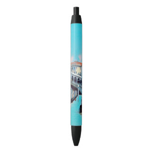 ldp VENICE - gondolas - rialto - Black Ink Pen