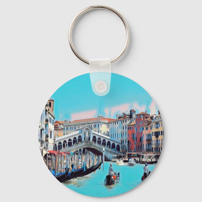 ldp VENICE - gondolas - rialto - Key Ring (Front)