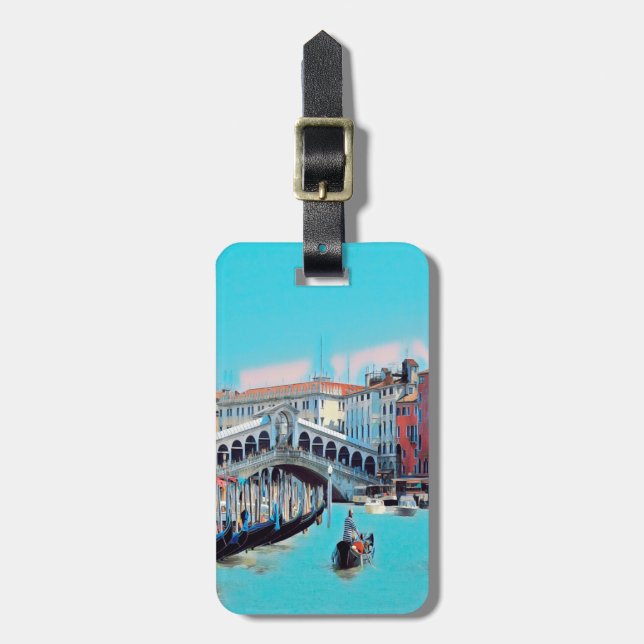 ldp VENICE - gondolas - rialto - Luggage Tag (Front Vertical)
