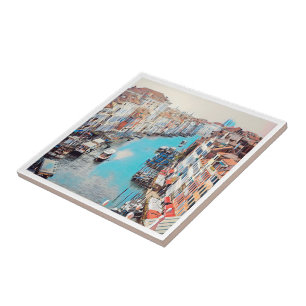 ldp VENICE - View of the Grand Canal from Rialto Ceramic Tile