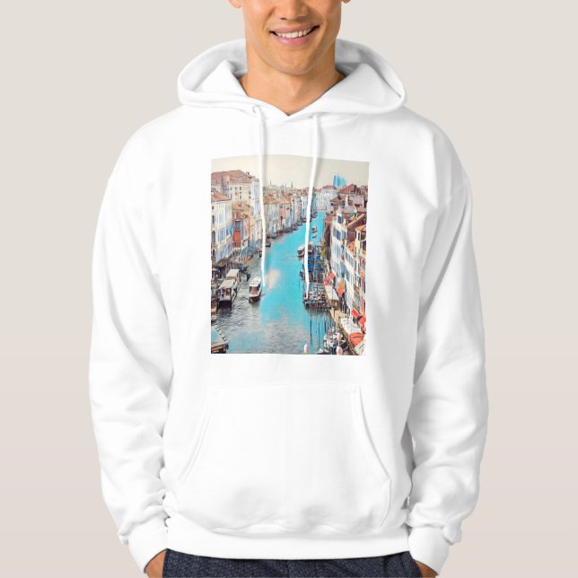 ldp VENICE - View of the Grand Canal from Rialto Hoodie (Front)