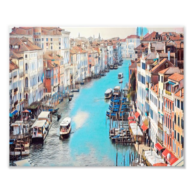ldp VENICE - View of the Grand Canal from Rialto Photo Print (Front)