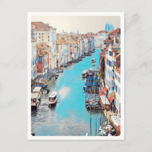 ldp VENICE - View of the Grand Canal from Rialto Postcard