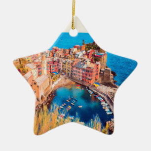 ldp VERNAZZA - Cinque Terre - Ceramic Ornament