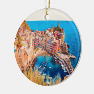 ldp VERNAZZA - Cinque Terre - Ceramic Ornament