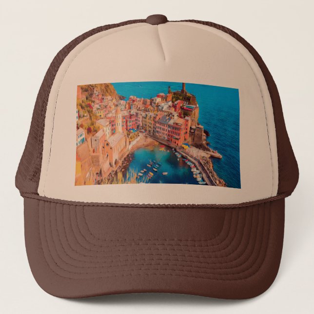 ldp VERNAZZA - Cinque Terre - Trucker Hat (Front)