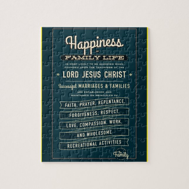 LDS Family Proclamation puzzle. Jigsaw Puzzle (Vertical)