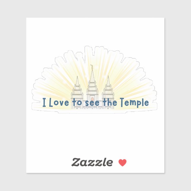 LDS I Love to See the Temple Primary, Youth, Gift (Sheet)