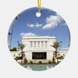 lds mesa arizona temple mormon picture ceramic ornament