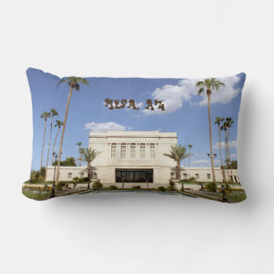 lds mesa arizona temple mormon picture lumbar cushion