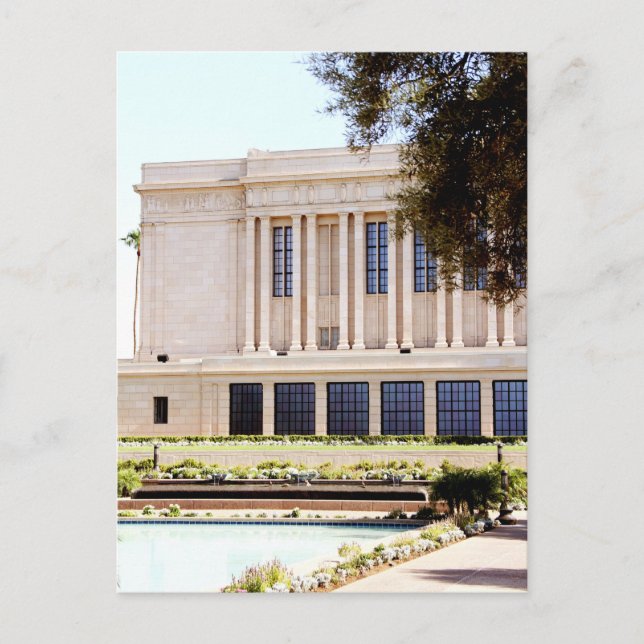 lds mormon mesa arizona temple picture postcard (Front)