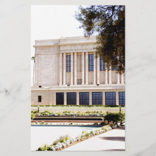 lds mormon mesa arizona temple picture stationery