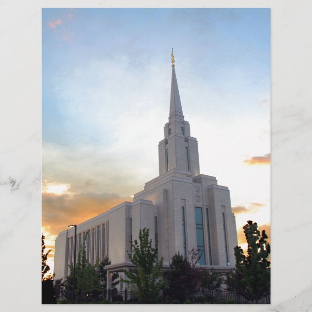 LDS mormon Oquirrh Mountain Utah temple (Front)