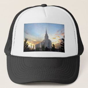 LDS mormon Oquirrh Mountain Utah temple Trucker Hat