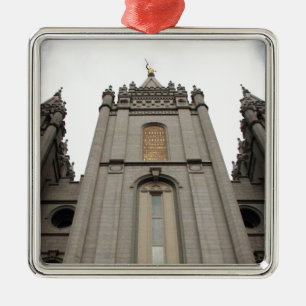 LDS Mormon Salt Lake City Temple photograph Metal Ornament