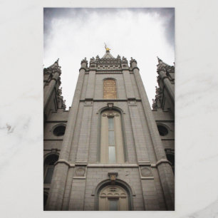 LDS Mormon Salt Lake City Temple photograph Stationery