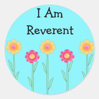 LDS Primary Stickers - I Am Reverent