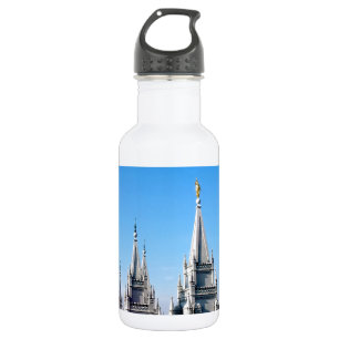 lds salt lake city temple angel moroni 532 ml water bottle