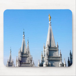 lds salt lake city temple angel moroni mouse pad