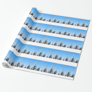 lds salt lake city temple angel moroni wrapping paper