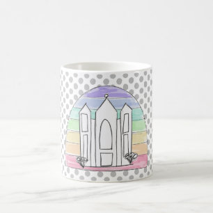 LDS Salt Lake City Temple rainbow sunset mormon  Coffee Mug