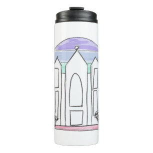 LDS Salt Lake City Temple rainbow sunset mormon Thermal Tumbler