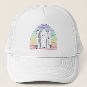 LDS Salt Lake City Temple rainbow sunset mormon  Trucker Hat