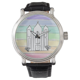 LDS Salt Lake City Temple rainbow sunset mormon  Watch