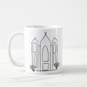 LDS Salt Lake City Temple simple modern mormon Coffee Mug