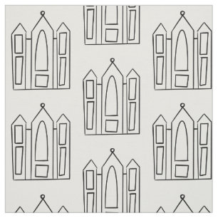 LDS Salt Lake City Temple simple modern mormon Fabric