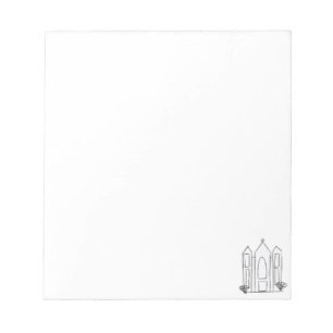 LDS Salt Lake City Temple simple modern mormon  Notepad