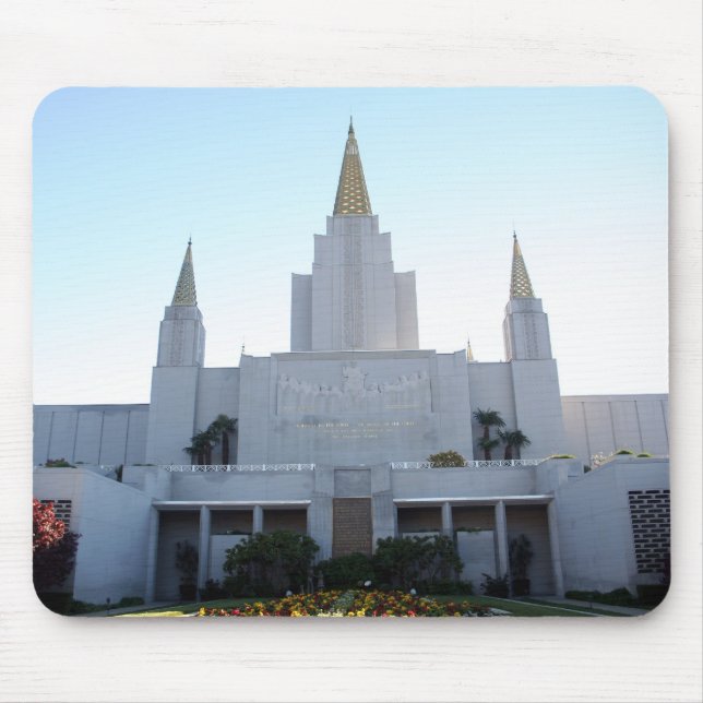 LDS Temple - Oakland, CA Mousepad (Front)