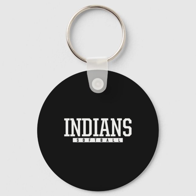 Ldwin Indians Softll Hs  Key Ring (Front)