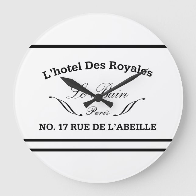 Le Bain Round Bathroom Wall Clock (Front)