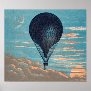 Le Ballon Hot air balloon poster
