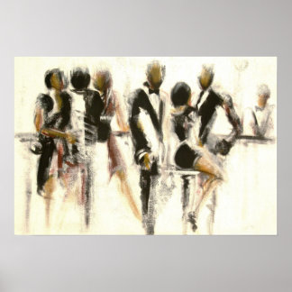 Le bar du vernissage poster