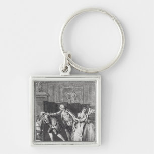Le Baron chassa Candide du Chateau Key Ring
