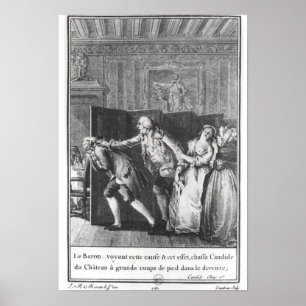 Le Baron chassa Candide du Chateau Poster