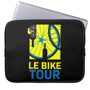 Le Bike Tour Art Laptop Sleeve