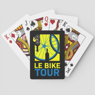 Le Bike Tour Art Playing Cards