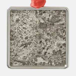 Le Blanc, Chateauroux, Montmorillon Metal Tree Decoration