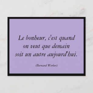 Le bonheur postcard