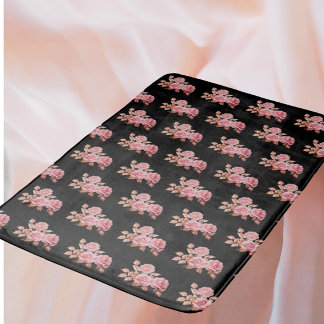 Le Boudoir Noire Pink Peach Black  Bath Mat