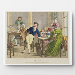 Le Cafe, pub. by Rodwell and Martin, 1820 (colour Plaque