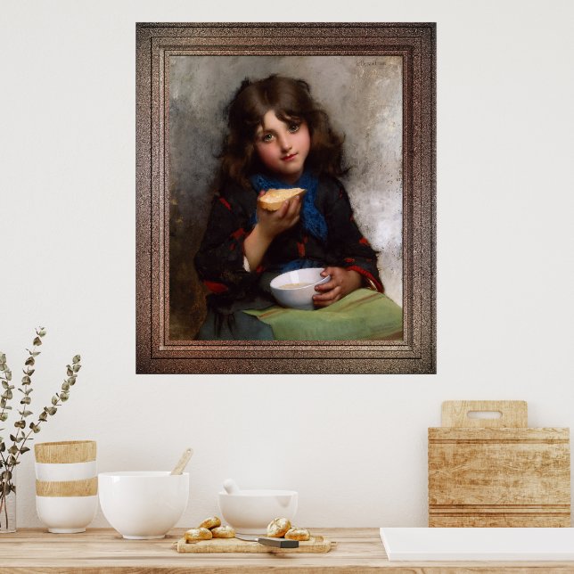 Le Casse-Croûte by Léon-Jean-Basile Perrault Poster (Kitchen)