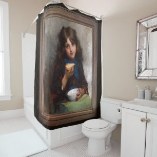 Le Casse-Croûte by Léon-Jean-Basile Perrault Shower Curtain