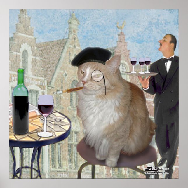 Le Cat du Cafe Poster (Front)