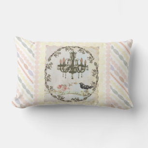 "Le Chandelier" Pearls and Roses  Pillow