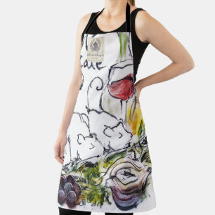 Le Chat d'Argent "Souris Provençale" Chef Apron